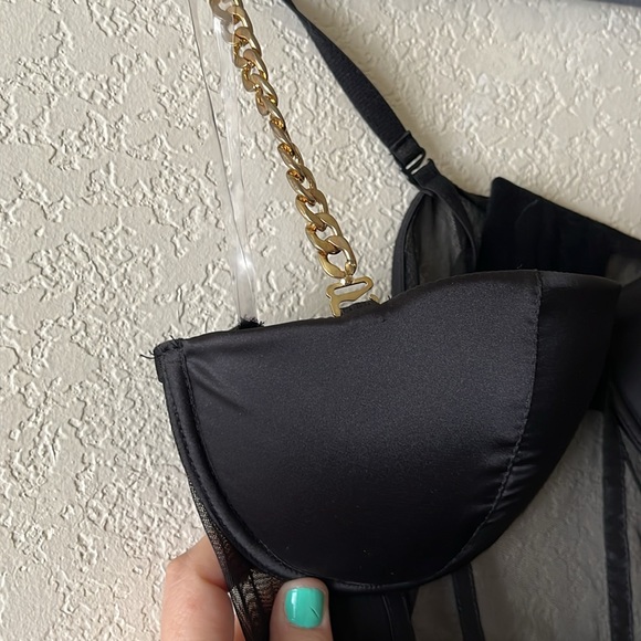 NWOT ⭐️Knock Out Gold Chain Corset Maxi Dress - Picture 7 of 12